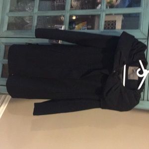 Zara black wool coat